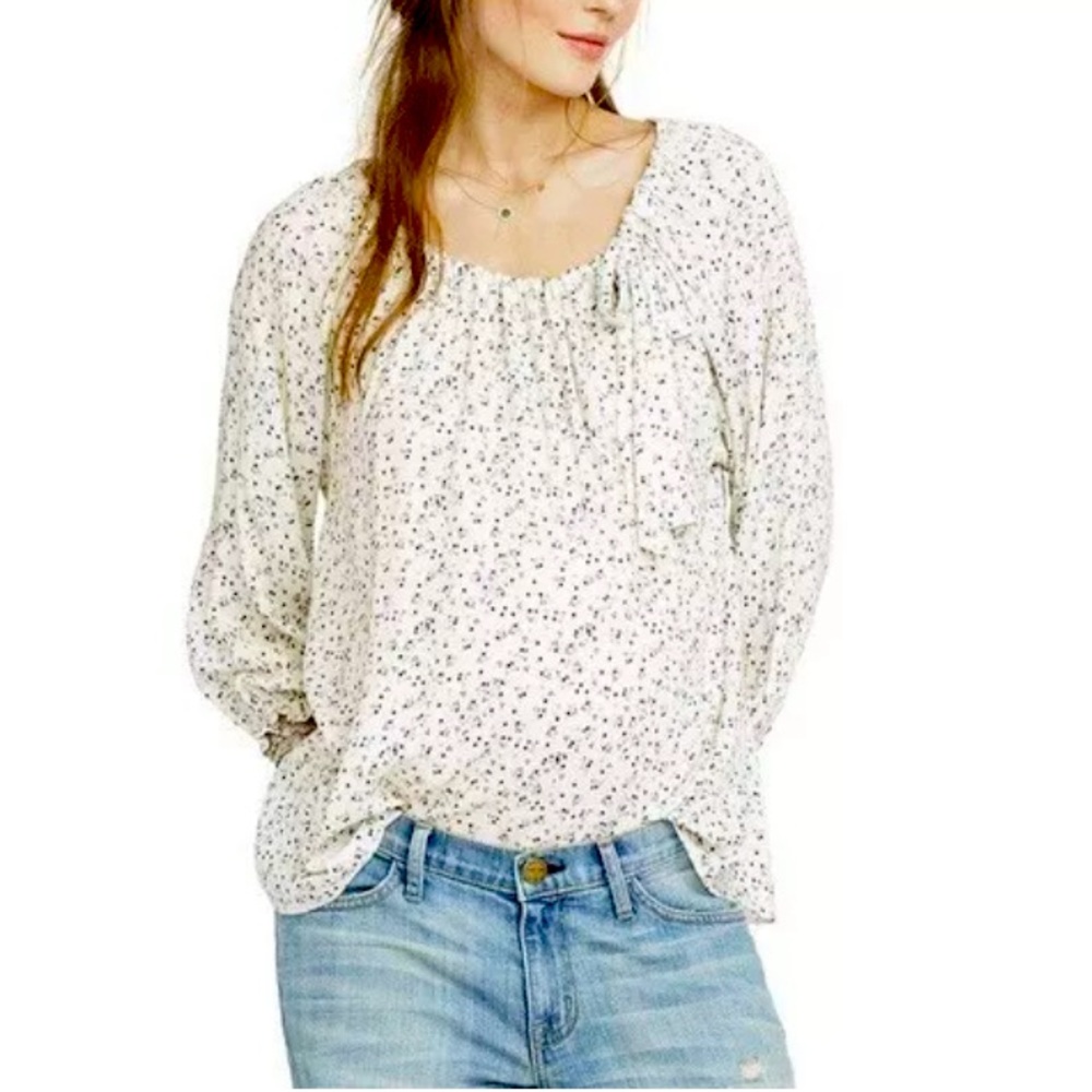 NWOT HATCH Maternity Laeticia Blouse Bow Neck Top in Province Floral Print